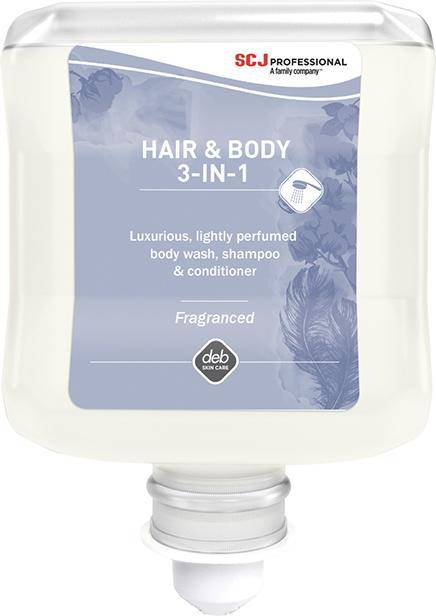 HAIR & BODY 3-IN-1 Duschcreme, Shampoo 1 l Kartusche