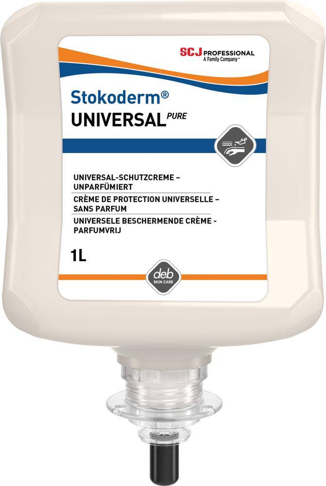 Stokoderm® UNIVERSAL PUREHautschutzcreme univers. 1 l Kartusche