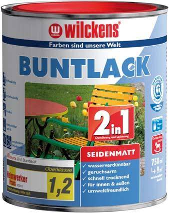Buntlack 2in1, 750 ml seidenmatt, rw. RAL9010
