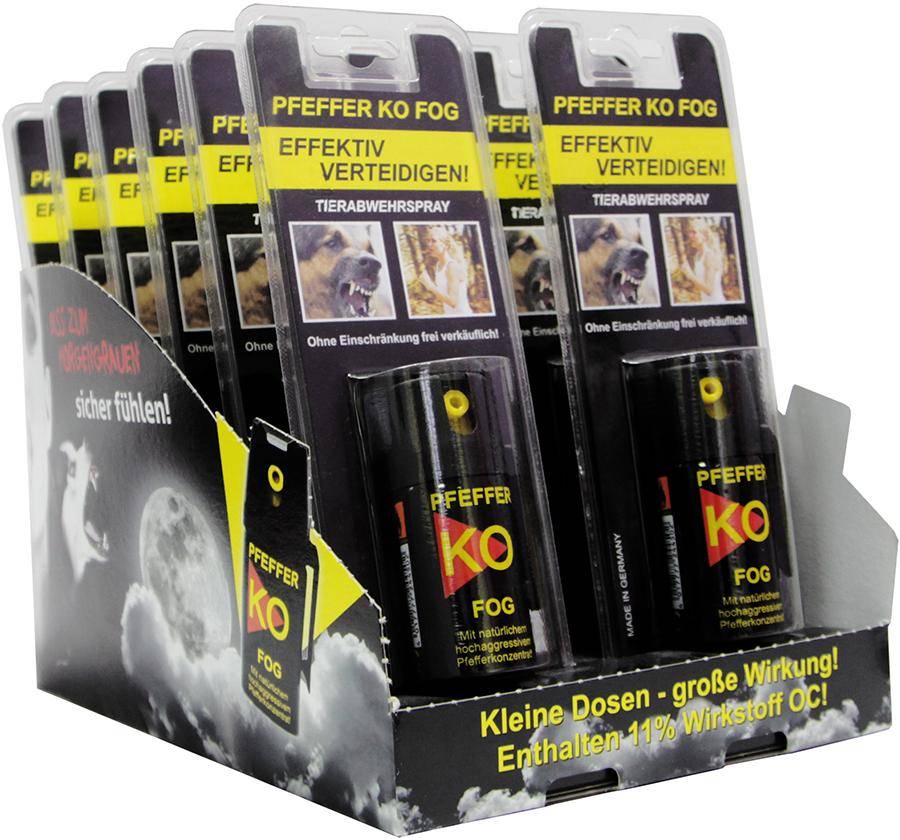 Display Pfeffer-KO FOG im Blister Inhalt 12 x 40 ml