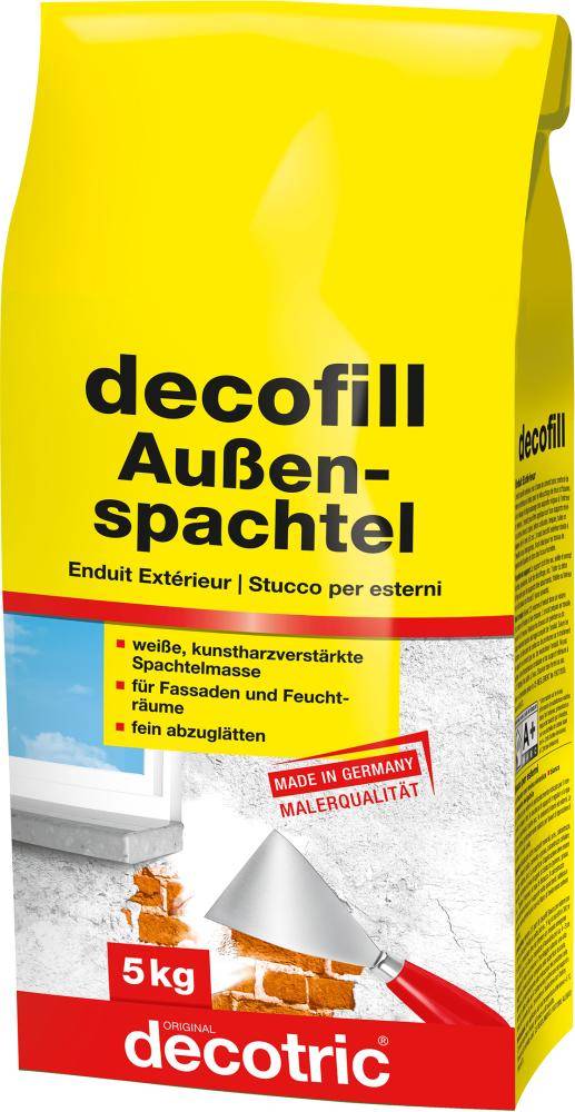 Decofill Spachtelmasse 5 kg, außen decotric