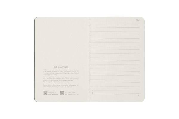 Moleskine Smart Cahier Journal, Pocket, Ruled, Black, Soft Cover (3.5 x 5.5)