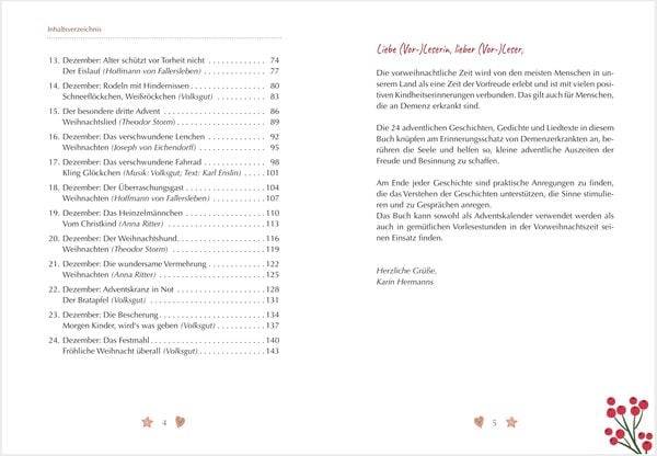 Das Adventskalenderbuch zum Vorlesen für Menschen mit Demenz