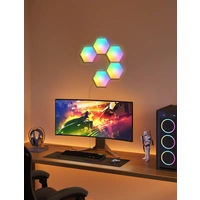 GOVEE LED-Panel Glide Hexa Light 36 W, EEK: G, RGB, 18x18 cm, 5 Stück GOVEE LED-Panel Glide Hexa Light 36 W, EEK: G, RGB, 18x18 cm, 5 Stück