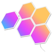 GOVEE LED-Panel Glide Hexa Light 36 W, EEK: G, RGB, 18x18 cm, 5 Stück GOVEE LED-Panel Glide Hexa Light 36 W, EEK: G, RGB, 18x18 cm, 5 Stück