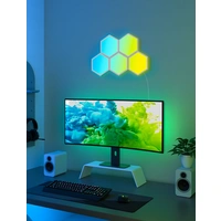GOVEE LED-Panel Glide Hexa Light 36 W, EEK: G, RGB, 18x18 cm, 5 Stück GOVEE LED-Panel Glide Hexa Light 36 W, EEK: G, RGB, 18x18 cm, 5 Stück