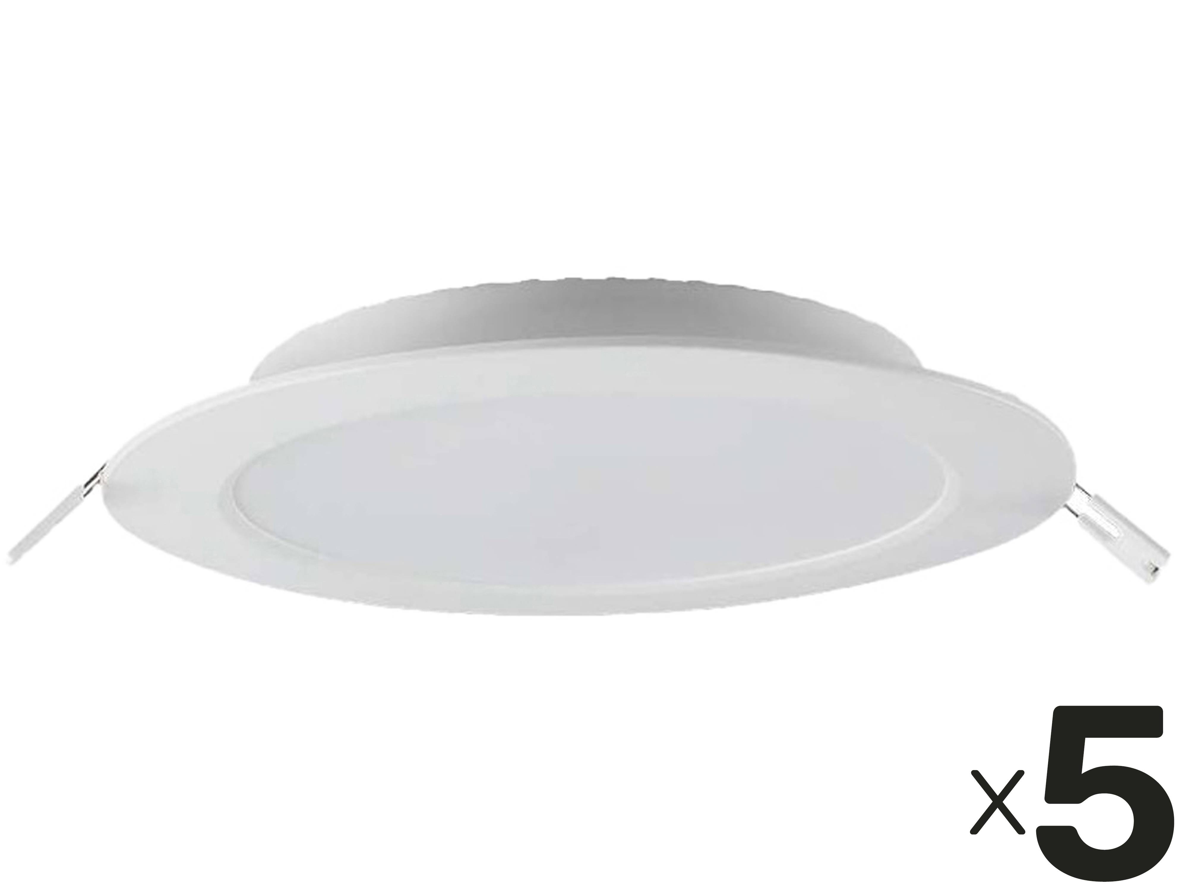 V-TAC LED-Einbauleuchte VT-61003, EEK: E, 3 W, 330 lm, 4000 K, 5 Stück
