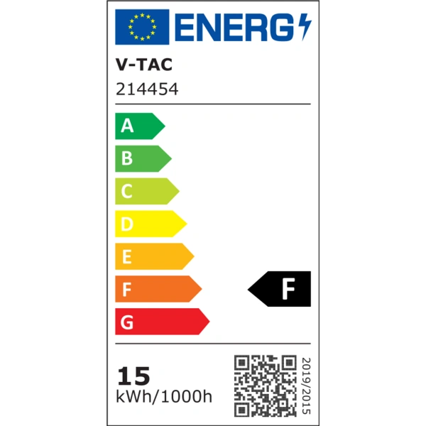 V-TAC LED-Lampe, Tropfenform, E27, EEK: F, 15W, 1521lm, 4000K, 5 Stück V-TAC LED-Lampe, Tropfenform, E27, EEK: F, 15W, 1521lm, 4000K, 5 Stück