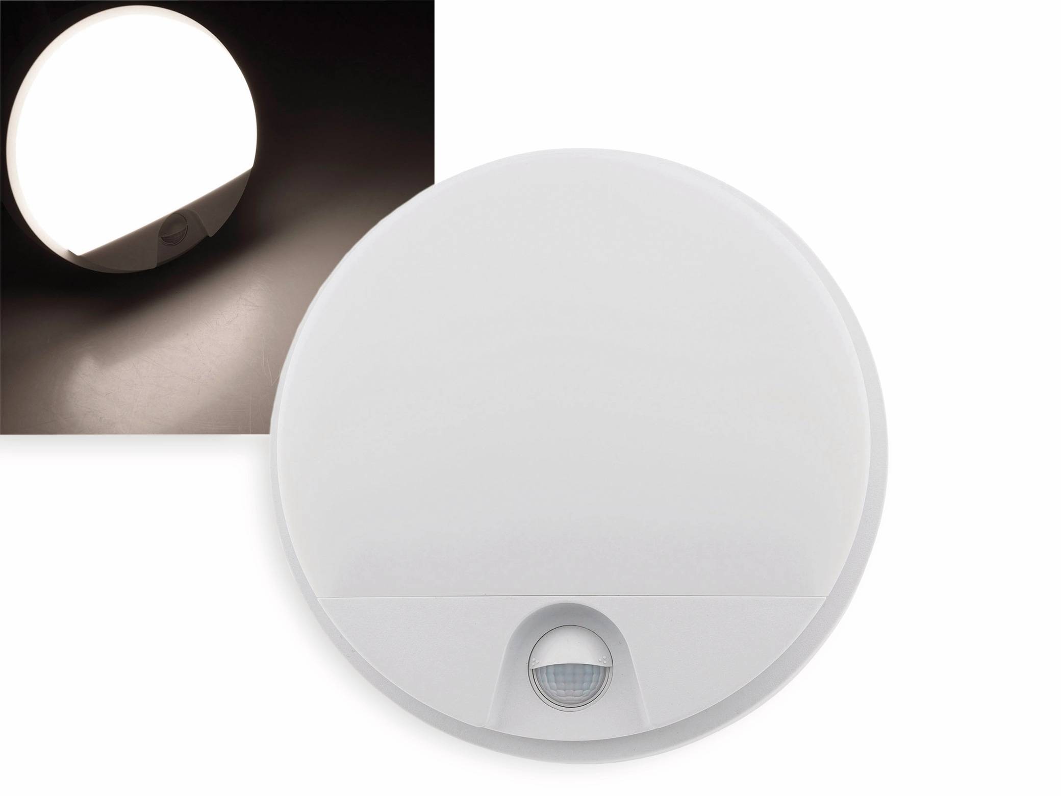 CHILITEC LED-Wandleuchte Payar, 4000K, EEK: E, 15 W, 1150 lm, Bewegungsmelder