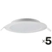 V-TAC LED-Einbauleuchte VT-61012, EEK: F, 12 W, 1200 lm, 3000 K, 5 Stück V-TAC LED-Einbauleuchte VT-61012, EEK: F, 12 W, 1200 lm, 3000 K, 5 Stück
