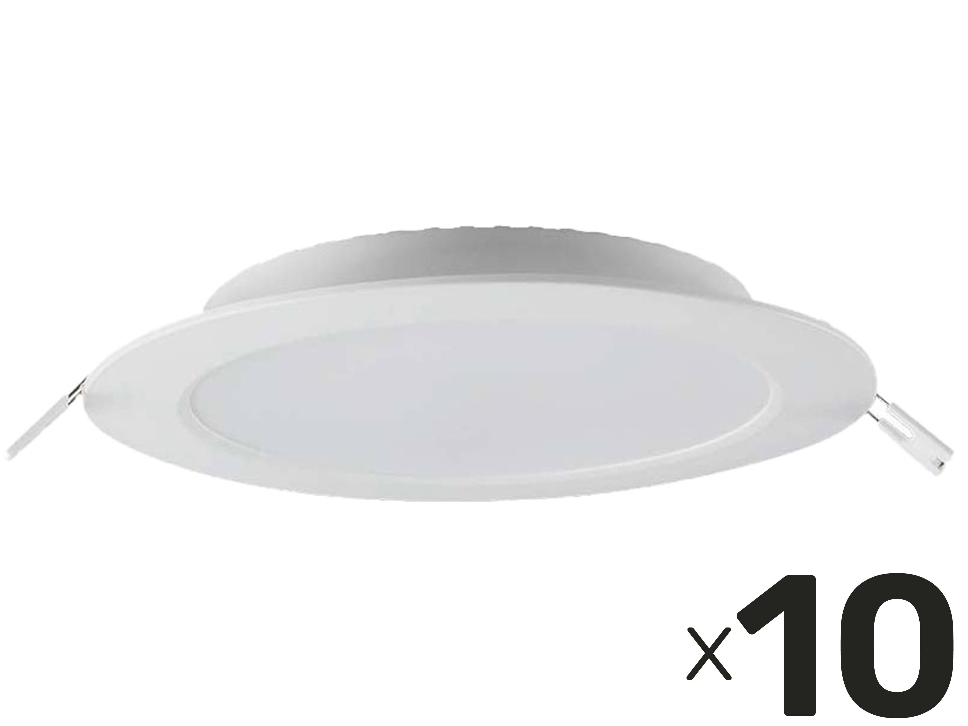 V-TAC LED-Einbauleuchte VT-61024, EEK: F, 24 W, 2500 lm, 3000 K, 10 Stück