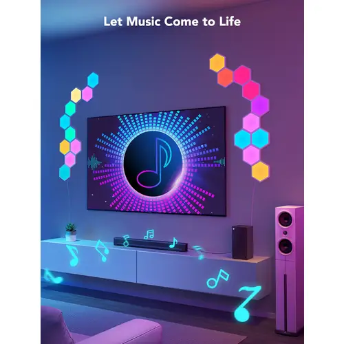 GOVEE LED-Panel Glide Hexa Light, EEK: G, Erweiterungsset, RGB, 2 Stück GOVEE LED-Panel Glide Hexa Light, EEK: G, Erweiterungsset, RGB, 2 Stück