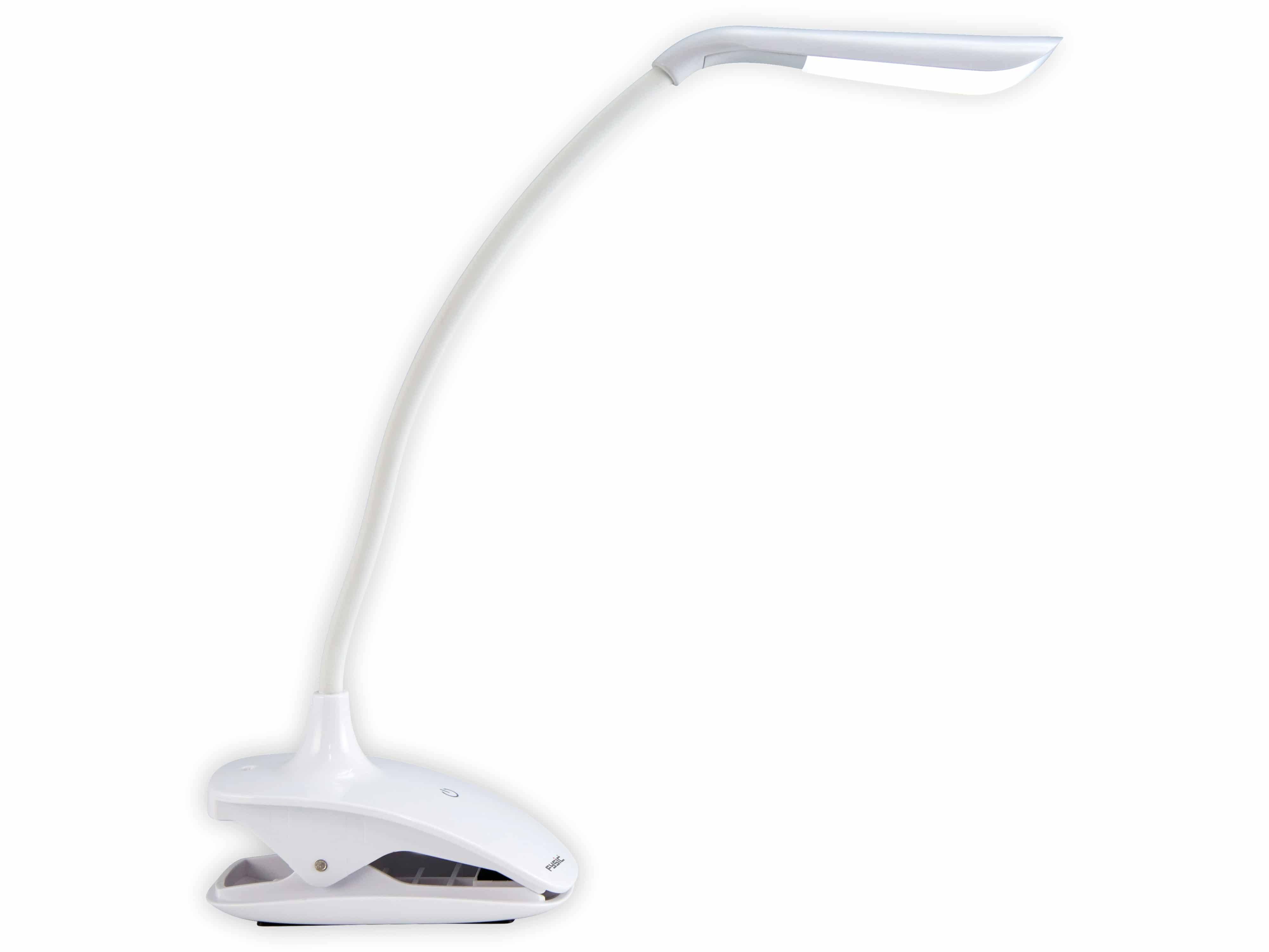 FYSIC LED-Leuchte FL-11, mit Klemme, aufladbar, weiß