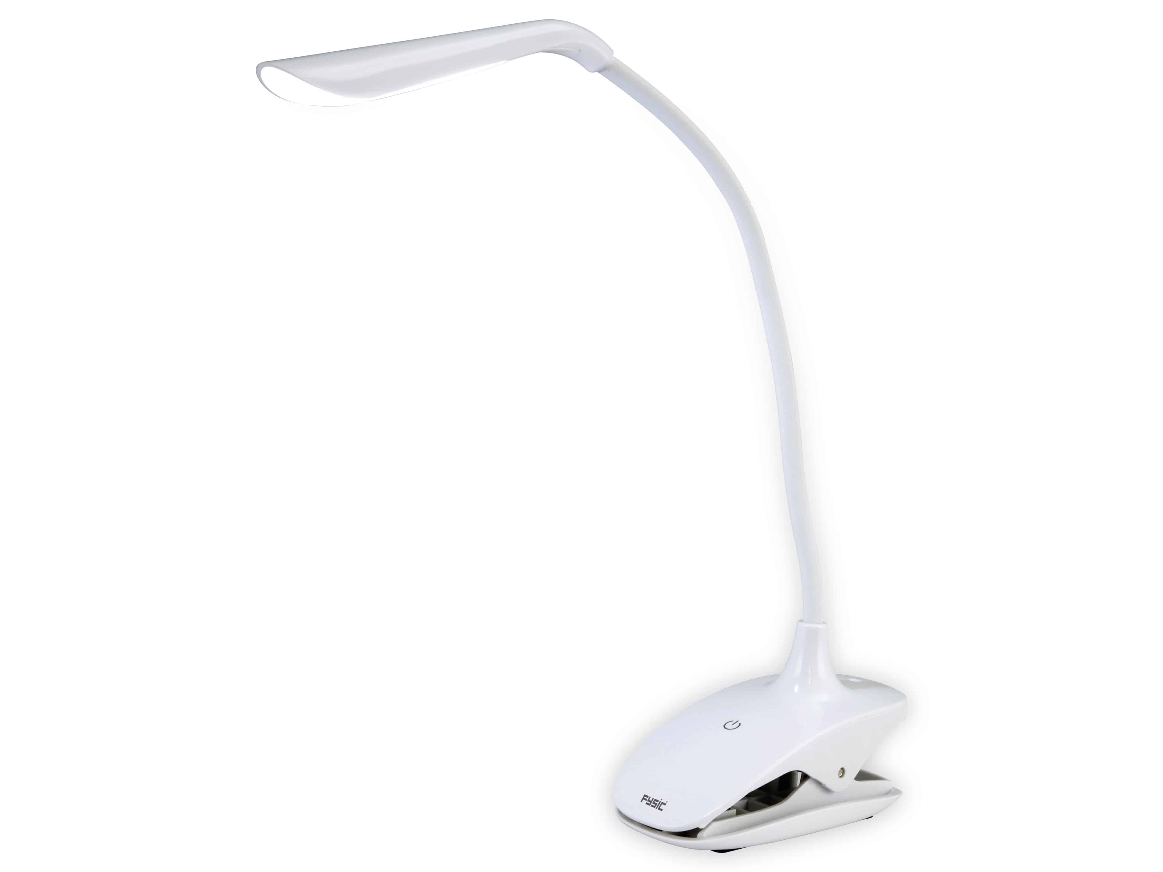 FYSIC LED-Leuchte FL-11, mit Klemme, aufladbar, weiß