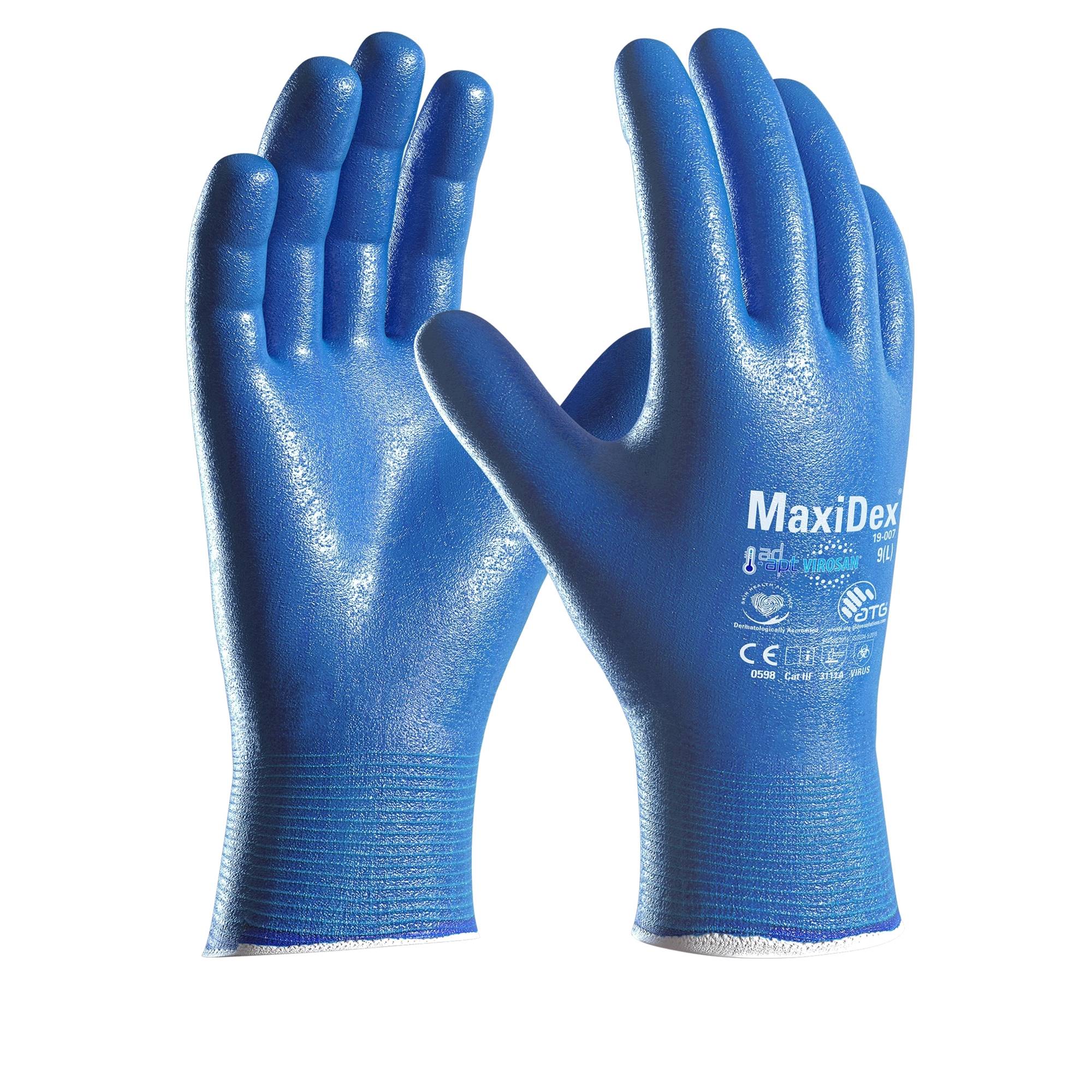 ATG Handschuh MaxiDex 2707-10 bl Gr.10