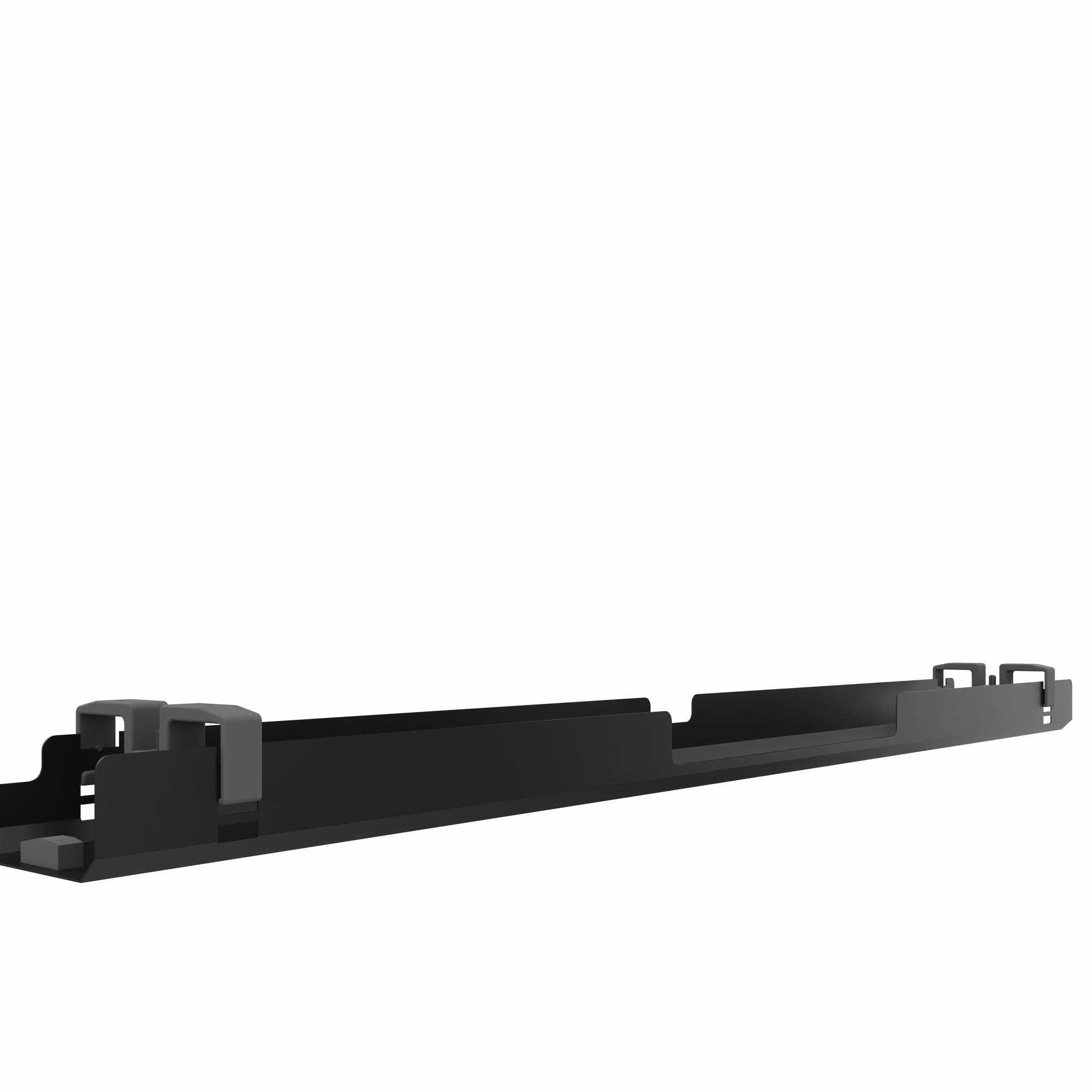 Kabelkanal für Tische B2000mm abklappbar 1600x80/100x160mm sw