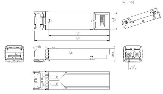 Dahua - GSFP-850-MMF - 1,25G-550m - Double Fiber - Multi Mode, - Glasfaser nach SFP Convertert - Multi Mode - Doppel Fi