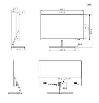Dahua - LM24-B200S-B3-V - 23,8" Full-HD Monitor, - 60,45cm ( 23,8" ) Diagonale - Full HD 1920x1080 / 100Hz - Video Eing