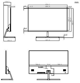 Dahua - LM27-B200S-B3-V - 27" Full-HD Monitor, - 68,58cm ( 27" ) Diagonale - Full HD 1920x1080 / 100Hz - Video Eingang