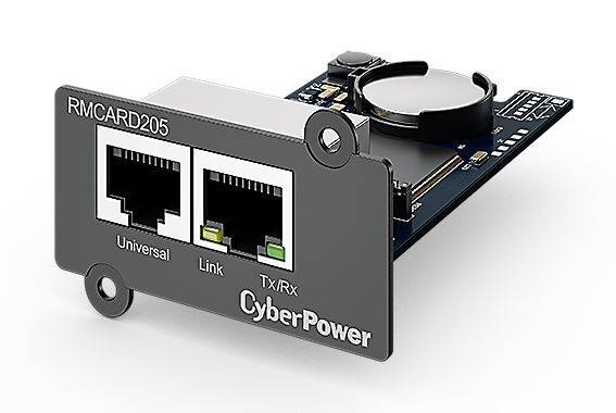 CyberPower RMCARD205, Netzwerkkarte, SNMP, embedded, komp. mit Envirosensor (Optional), für OR , PR, OL, OLS Modelle