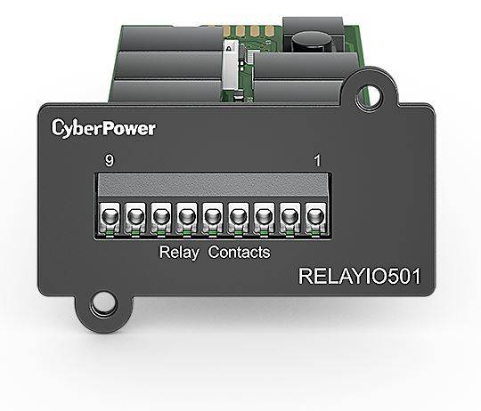 CyberPower RELAYIO501 Relaisschalt-Modul mit einer 8-fach Klemmleiste mit der Bezeichnung 