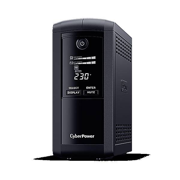 CyberPower VP1000ELCD, Line-Interactive 1000VA/550W, USB (HID Compliant), AVR, LCD, Ausgang (4) Schuko, schwarz