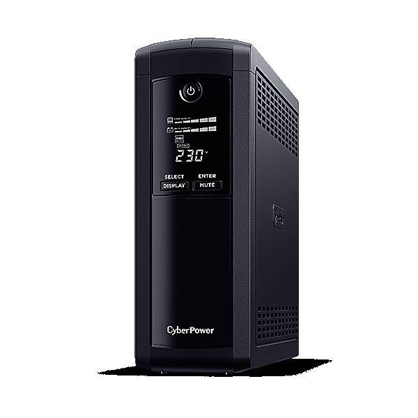 CyberPower CyberPower VP1200ELCD, Line-Interactive 1200VA/720W, USB (HID Compliant), AVR, LCD, Ausgang (5) Schuko, schw