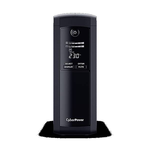 CyberPower CyberPower VP1600ELCD, Line-Interactive 1600VA/960W, USB (HID Compliant), AVR, LCD, Ausgang (5) Schuko, schw
