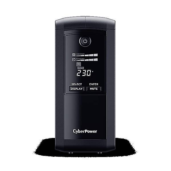 CyberPower VP1000EILCD, CyberPower ValuePRO VP1000EILCD Line-Interactive 1000VA/550W, USB (HID Compliant), AVR, LCD, Au