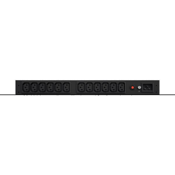 CyberPower CyberPower PDU20BHVIEC12R, Rackmount 1U, Basic PDU Eingang 230V/16A (1), Ausgang IEC-320 C13 (12)