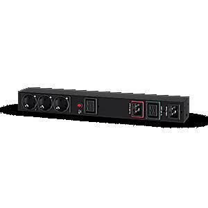 CyberPower MBP20HVDE3A, Maintenance Bypass PDU, 1HE, Eingang 16A- (1) IEC C19 + (2) IEC C20, Ausgang 16A- (3) Schuko fü