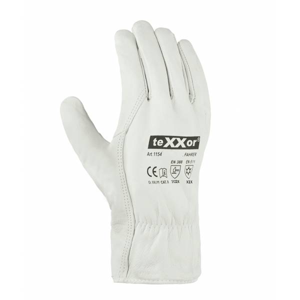1154 texxor Fahrer Winter Rindnappaleder Winterhandschuh Leder 120 Paar Gr. 8