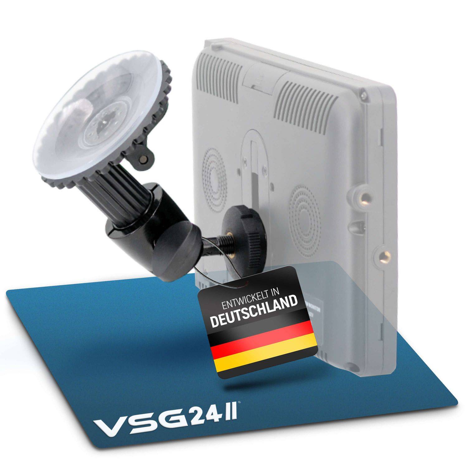 VSG24 Flexible Halterung für Rückfahrmonitore mit Saugnapf