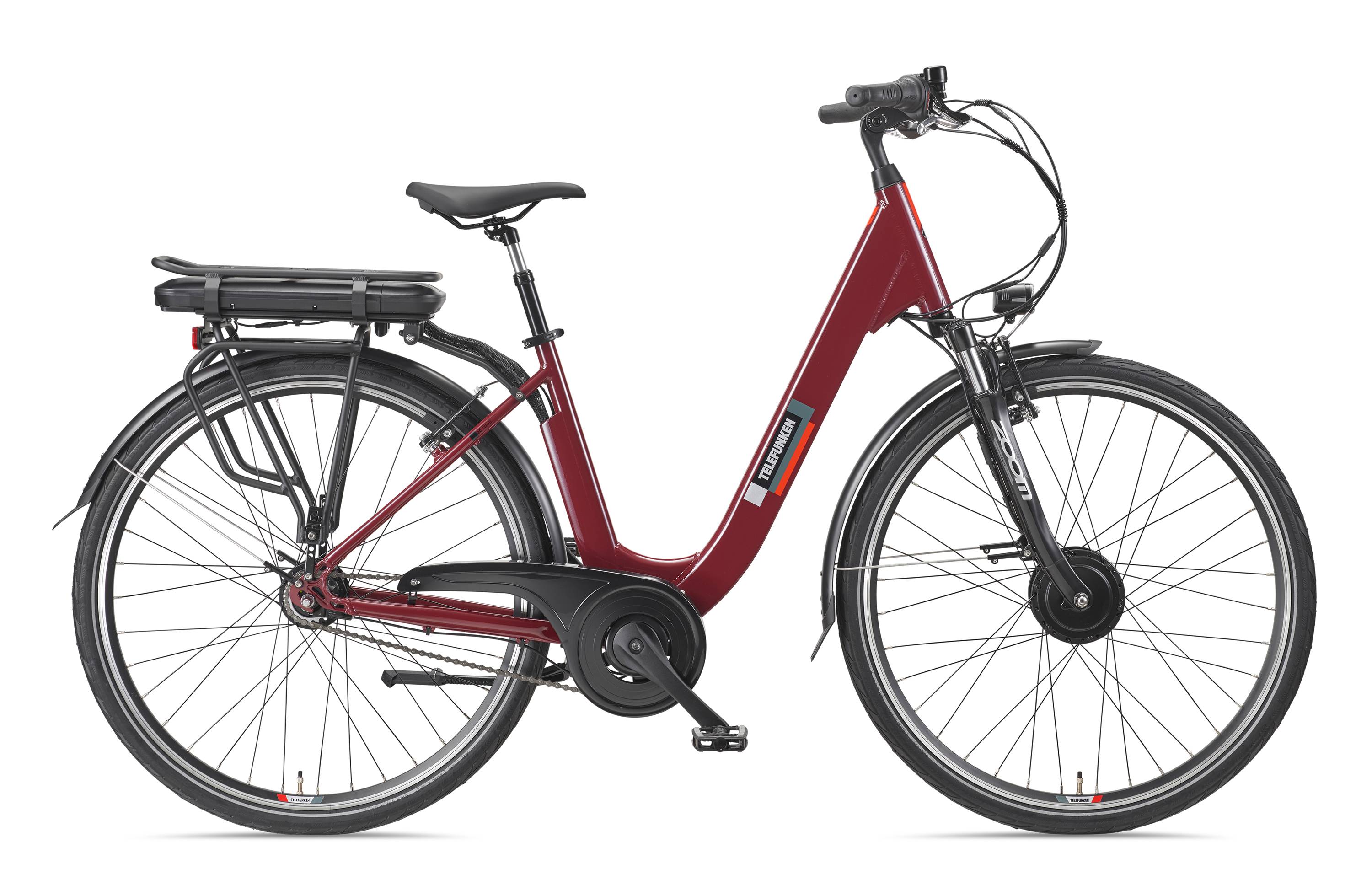 Telefunken City E-Bike | Elektrofahrrad 28 Zoll | 7-Gang Nabenschaltung | Frontmotor 250 W | 468 Wh Akku | EBike Pedelec