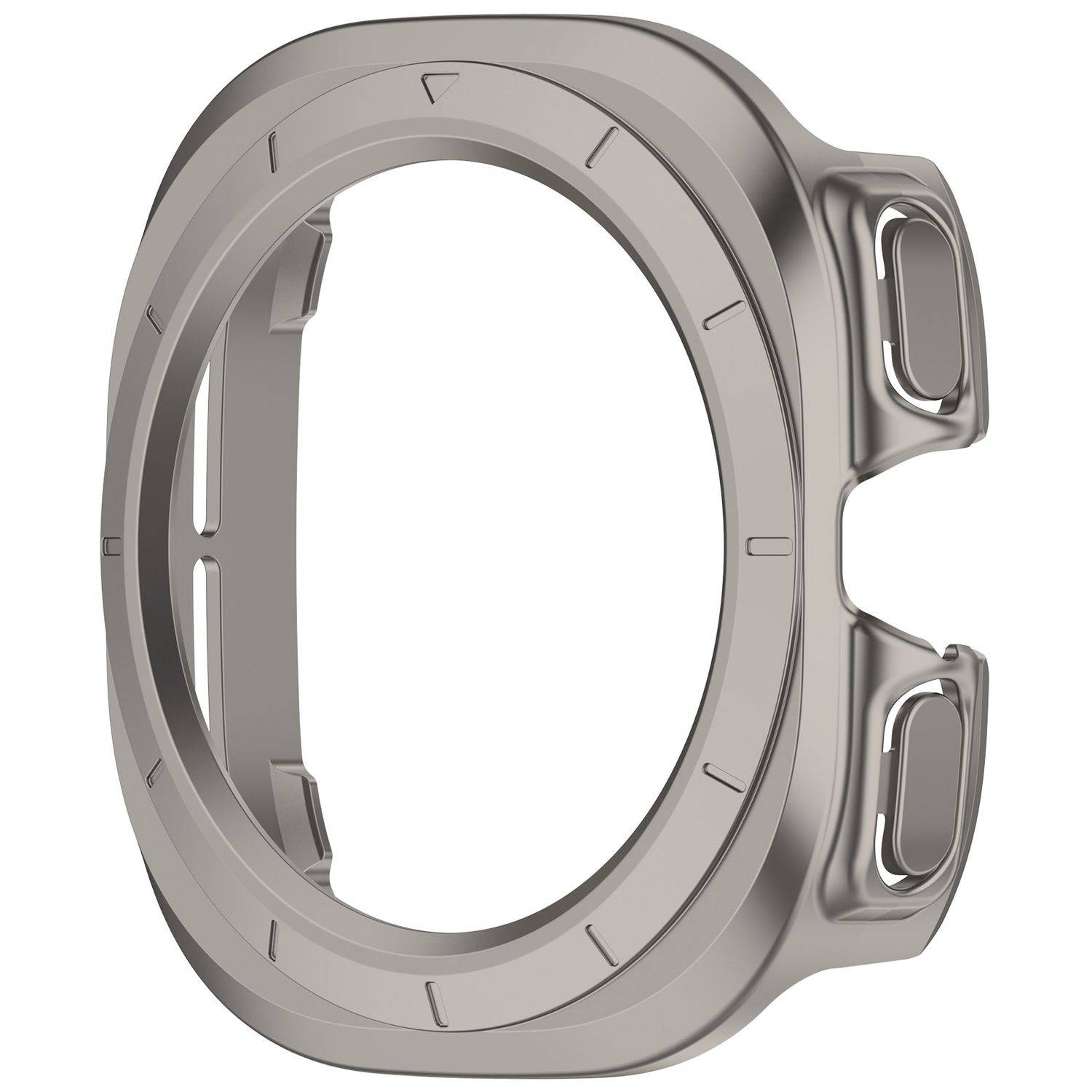 Für Samsung Galaxy Watch Ultra 47mm Kunststoff PC Gehäuse Hülle Titan