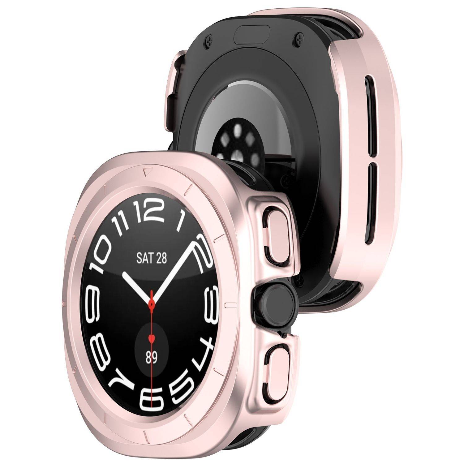 Für Samsung Galaxy Watch Ultra 47mm Kunststoff PC Gehäuse Hülle Rosa