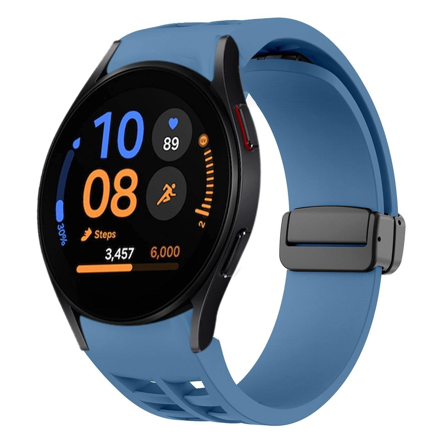Für Samsung Galaxy Watch FE / 6 / 5 / 4 40mm Silikon Armband Blau