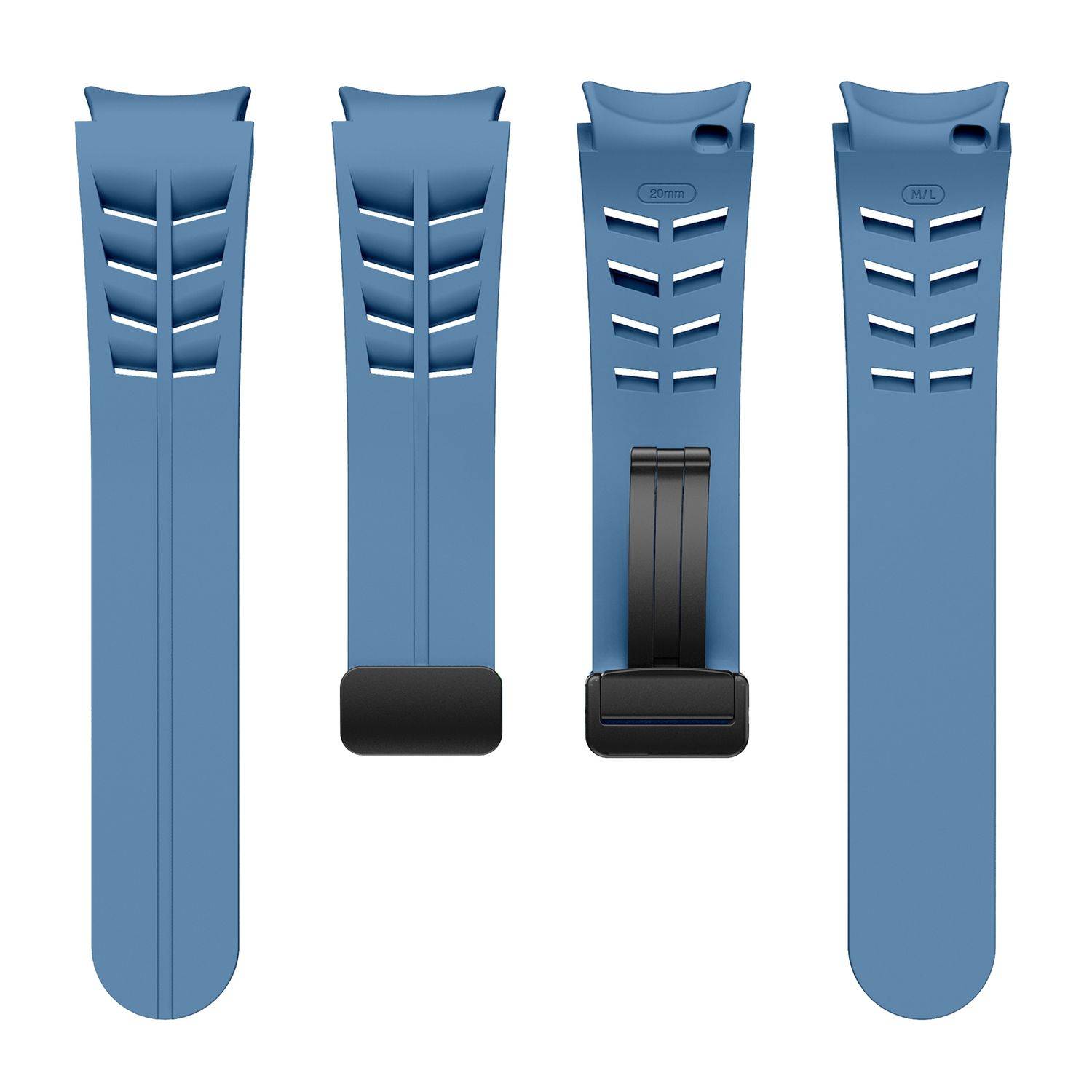Für Samsung Galaxy Watch FE / 6 / 5 / 4 40mm Silikon Armband Blau