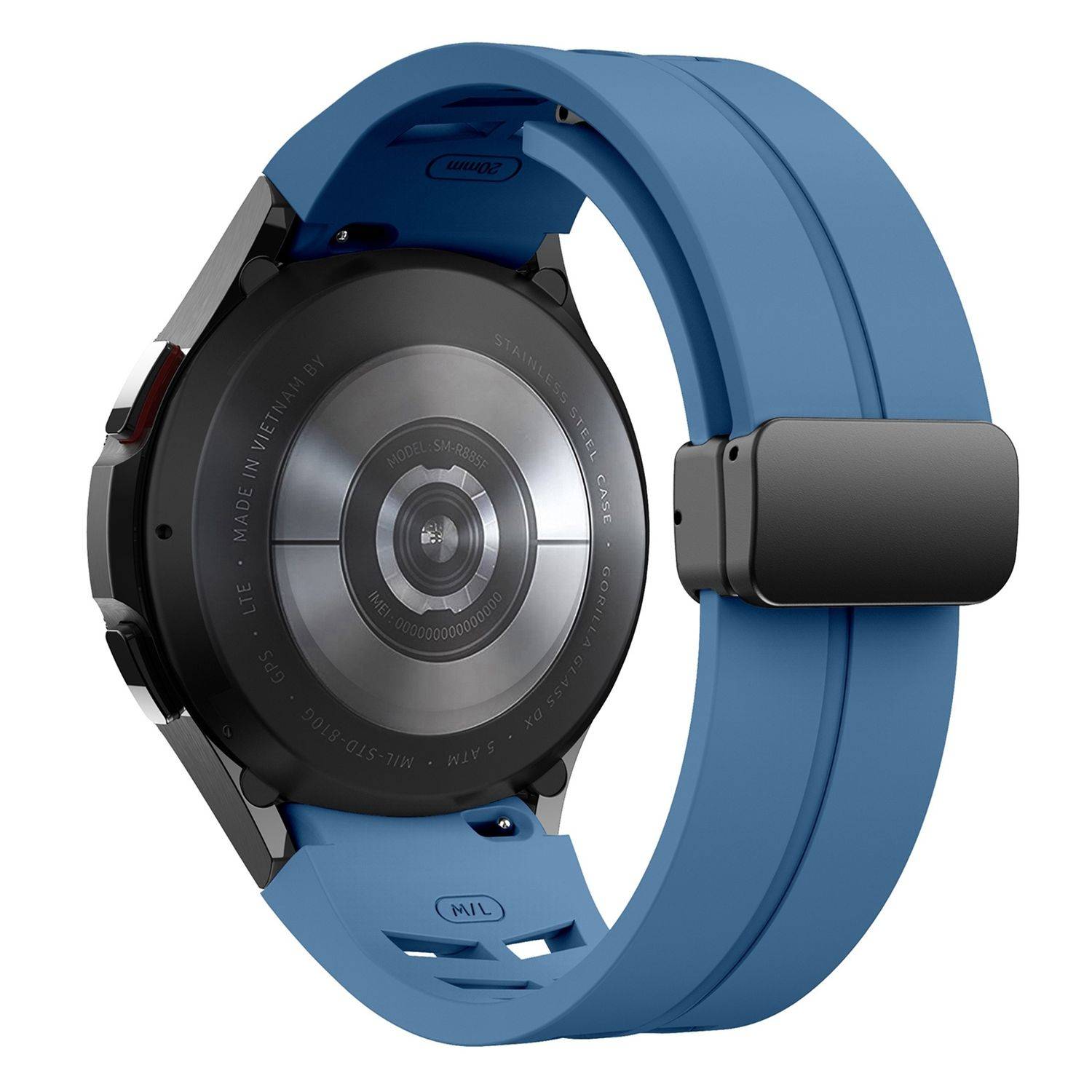Für Samsung Galaxy Watch FE / 6 / 5 / 4 40mm Silikon Armband Blau