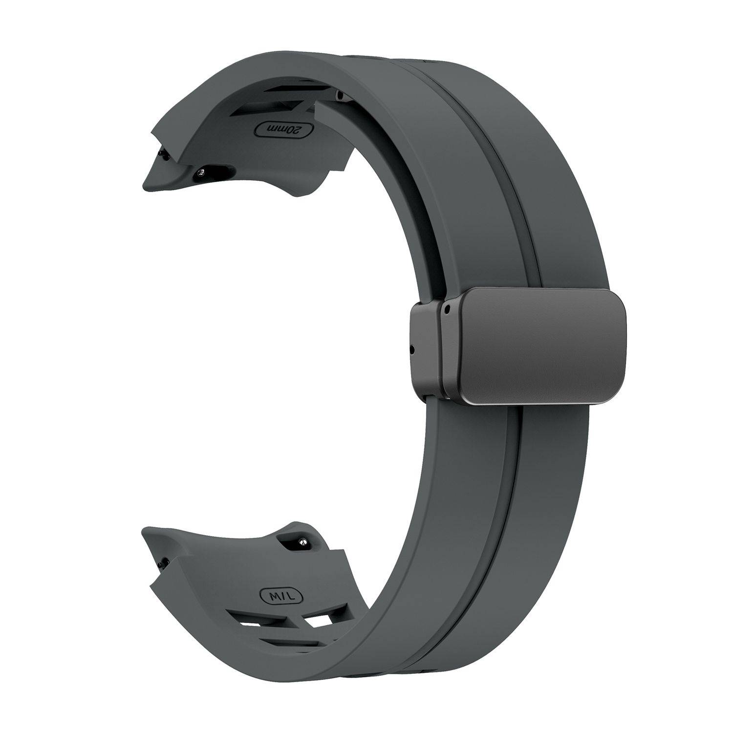 Für Samsung Galaxy Watch FE / 6 / 5 / 4 40mm Silikon Armband Grau