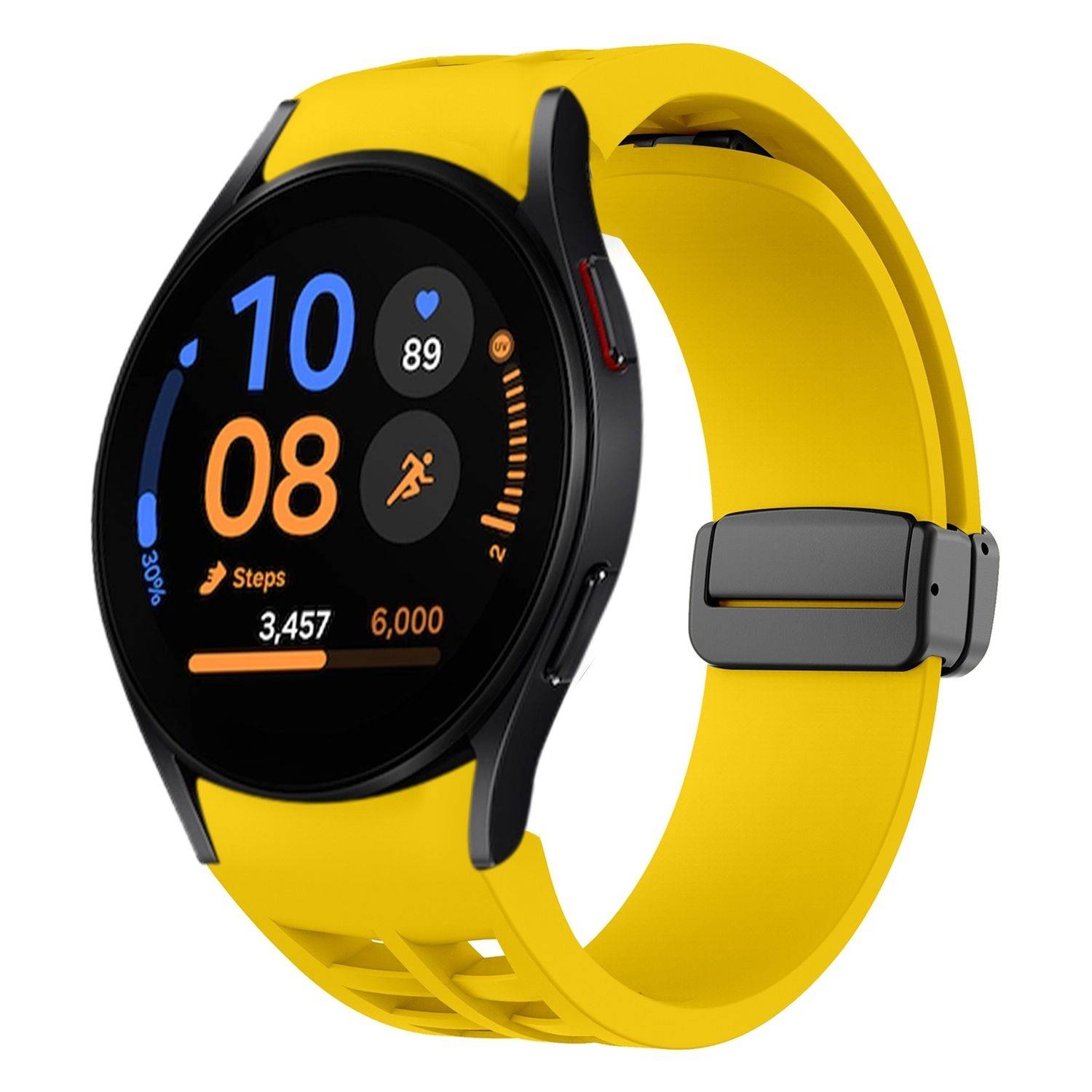 Für Samsung Galaxy Watch FE / 6 / 5 / 4 40mm Silikon Armband Gelb