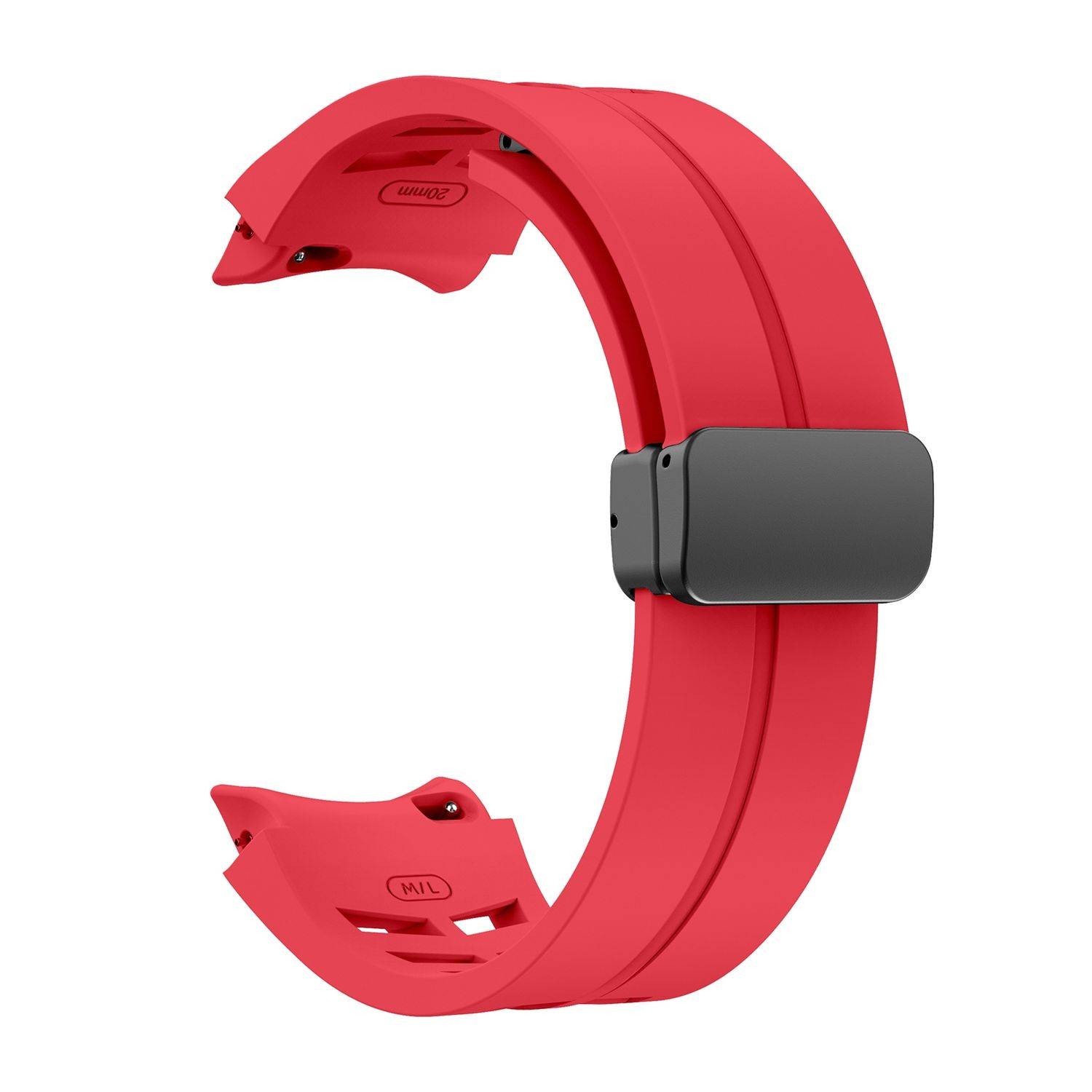 Für Samsung Galaxy Watch FE / 6 / 5 / 4 40mm Design Silikon Band Rot