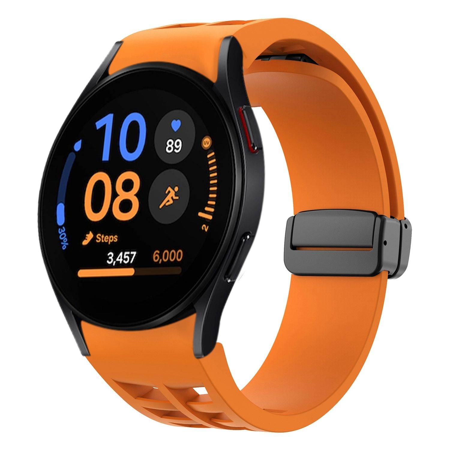 Für Samsung Galaxy Watch FE / 6 / 5 / 4 40mm Silikon Armband Orange