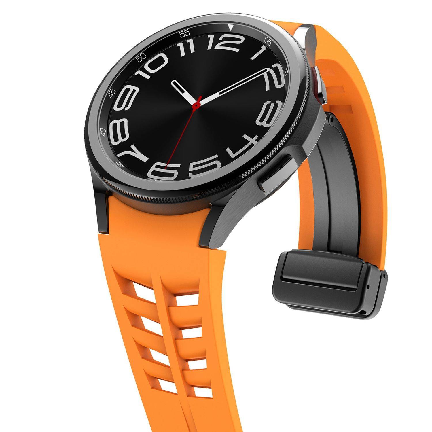 Für Samsung Galaxy Watch FE / 6 / 5 / 4 40mm Silikon Armband Orange