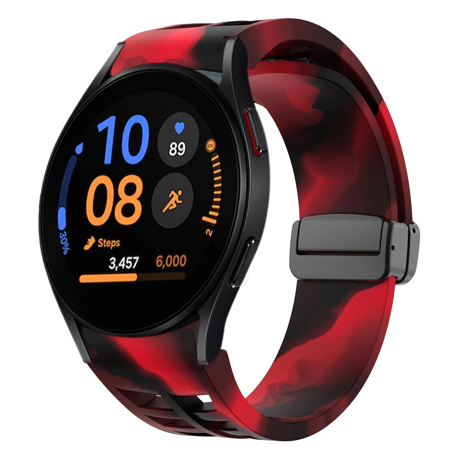 Für Samsung Galaxy Watch FE / 6 / 5 / 4 40mm Silikon Armband Muster