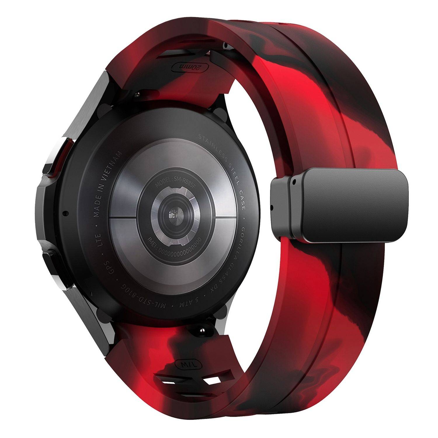 Für Samsung Galaxy Watch FE / 6 / 5 / 4 40mm Silikon Armband Muster