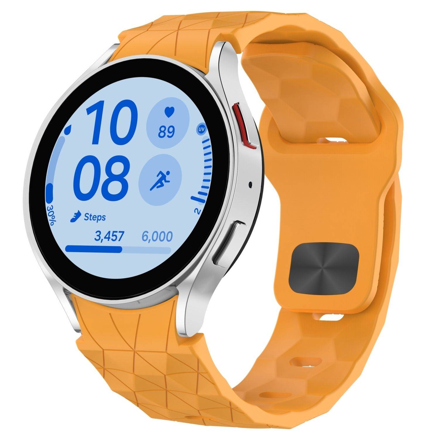 Für Samsung Galaxy Watch FE / 6 / 5 / 4 40mm Silikon Arm Band Braun