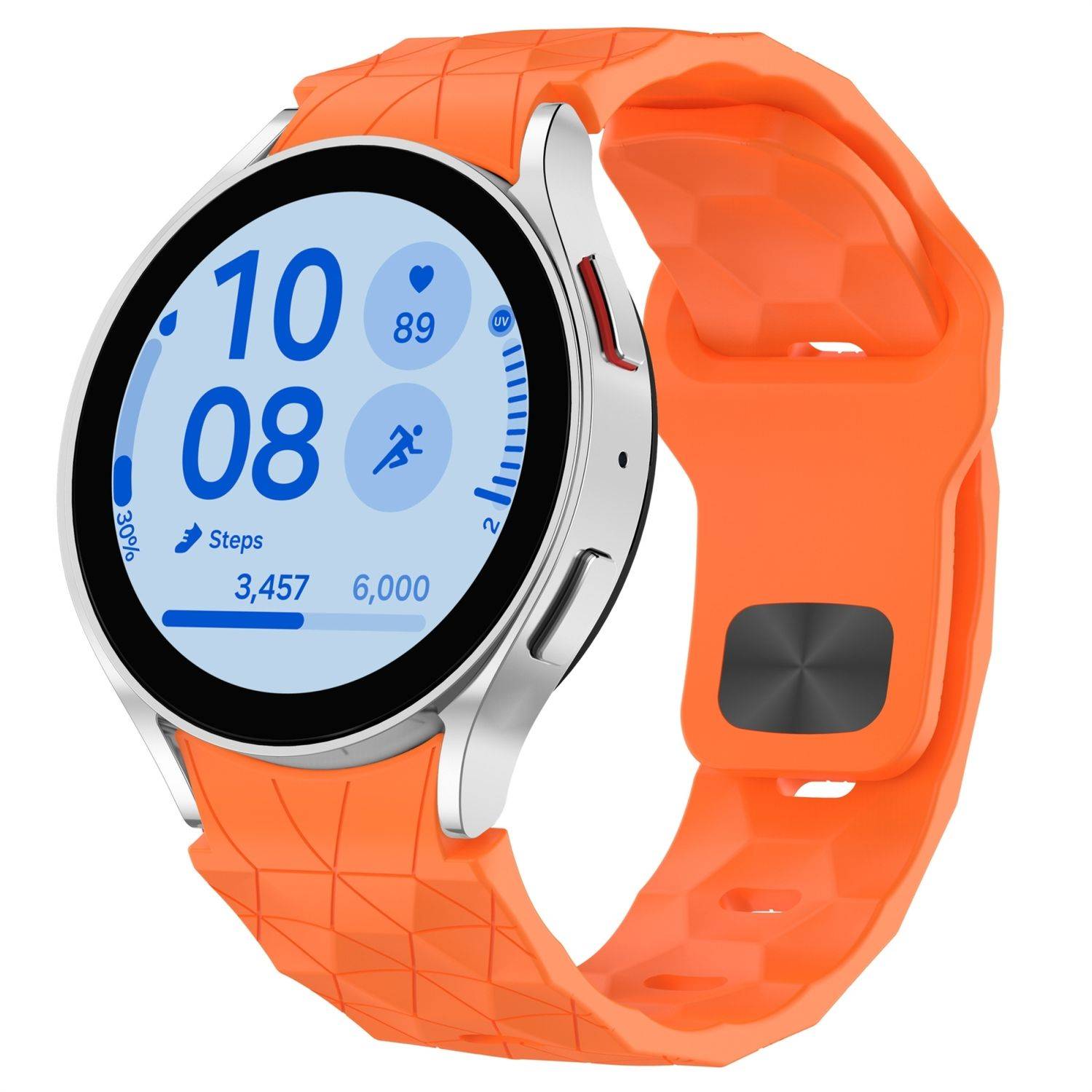 Für Samsung Galaxy Watch FE / 6 / 5 / 4 40mm Silikon Arm Band Orange