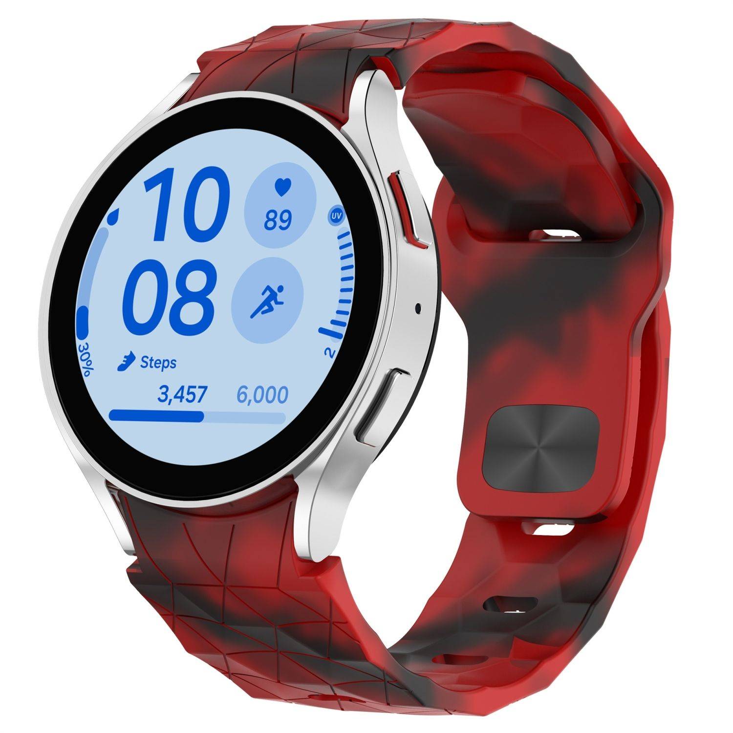 Für Samsung Galaxy Watch FE / 6 / 5 / 4 40mm Silikon Arm Band Muster 1