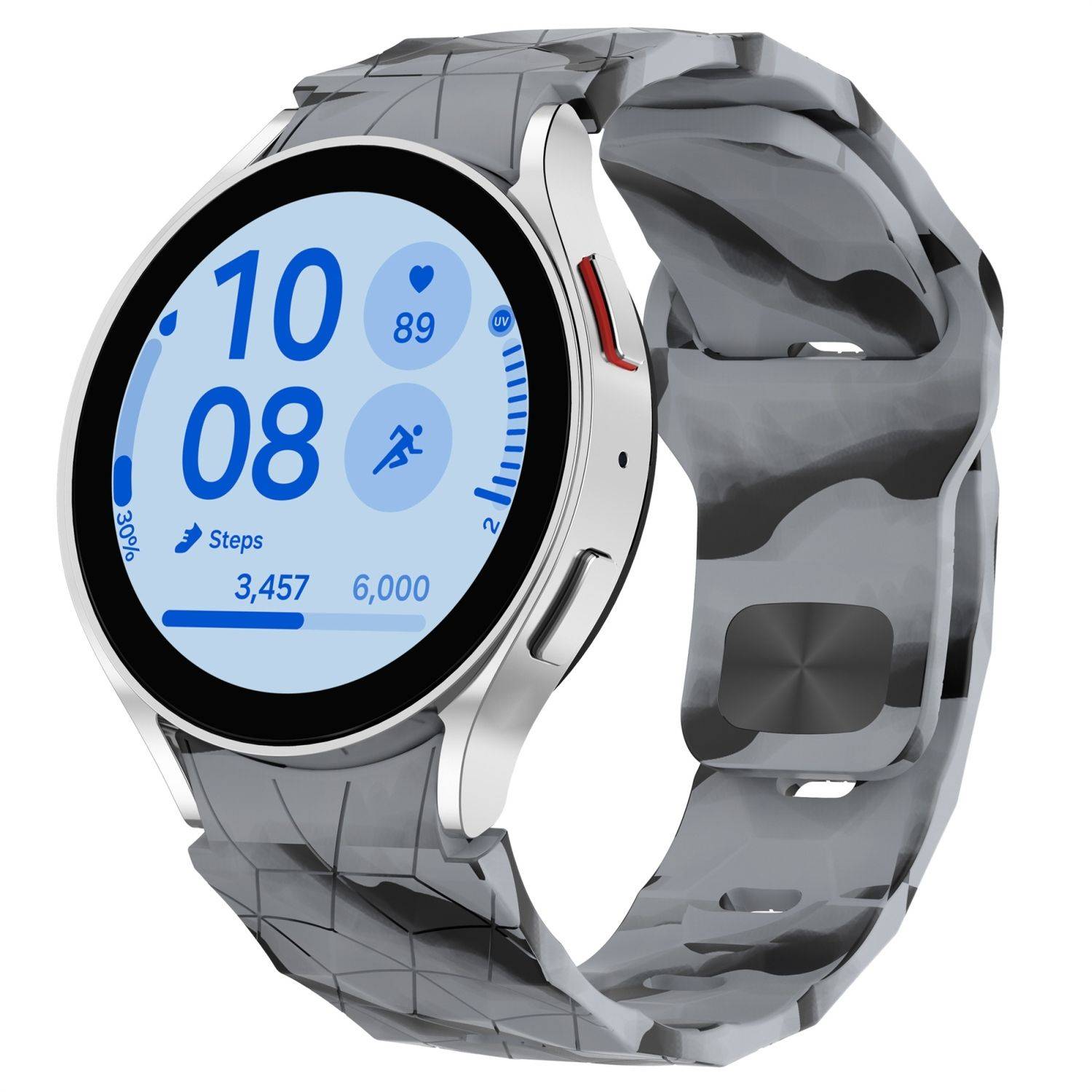 Für Samsung Galaxy Watch FE / 6 / 5 / 4 40mm Silikon Arm Band Muster 2